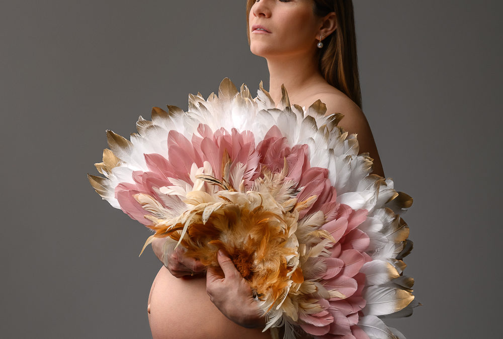Le dressing du studio pour votre séance photo maternité à Yverdon